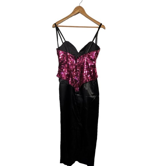 Vintage Alyce designs sequin 80s prom evening dress size 12 - Picture 6 of 9